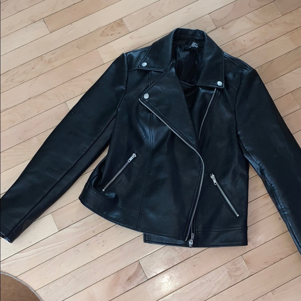 Faux leather jacket